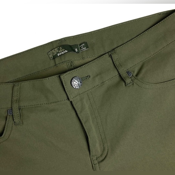 Prana Meme Hiking Pants in Cargo Green - Size 8 - Picture 6 of 7
